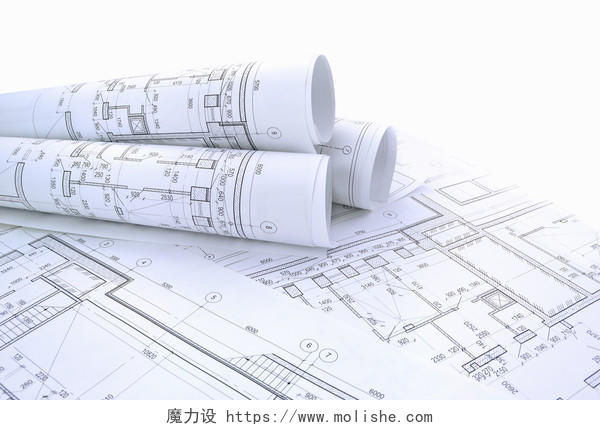 商务简约建筑设计线条图纸房屋室内设计结构图纸手绘稿背景图片